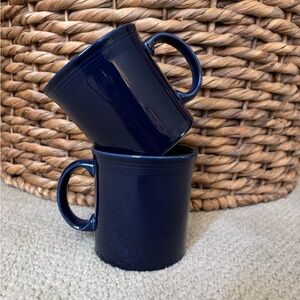 NWOT Fiestaware Cobalt Blue Coffee Mugs